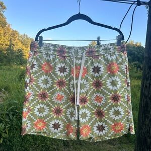 Goodfellow & Co Green Patterned Athletic Shorts